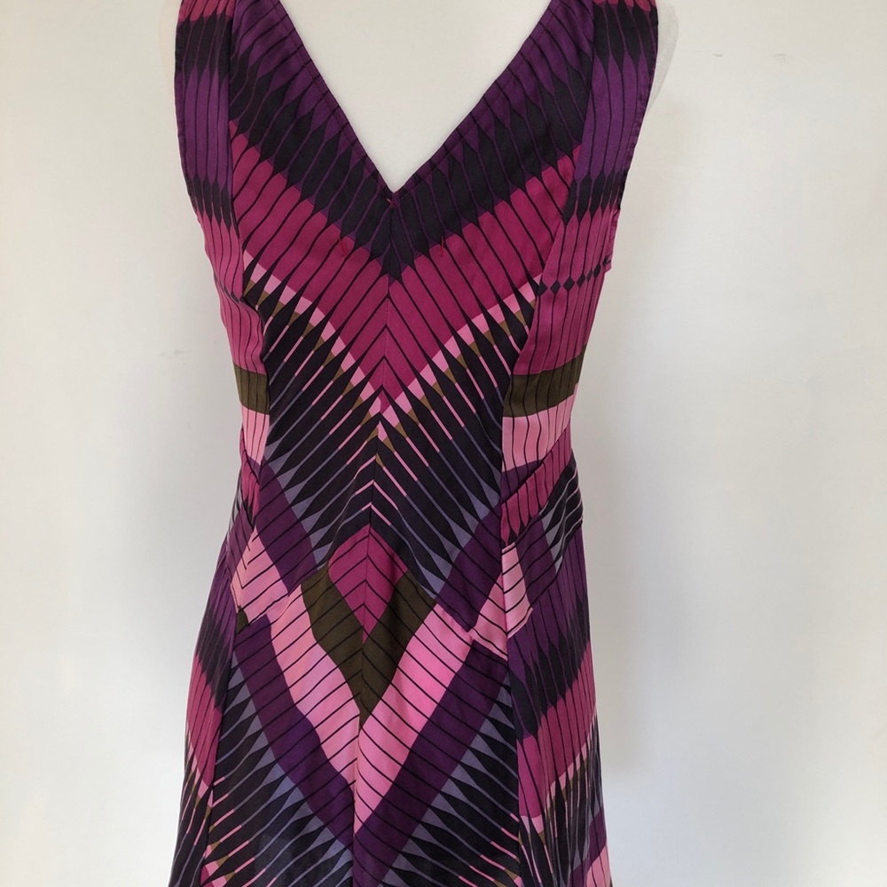 Deep V mini dress
